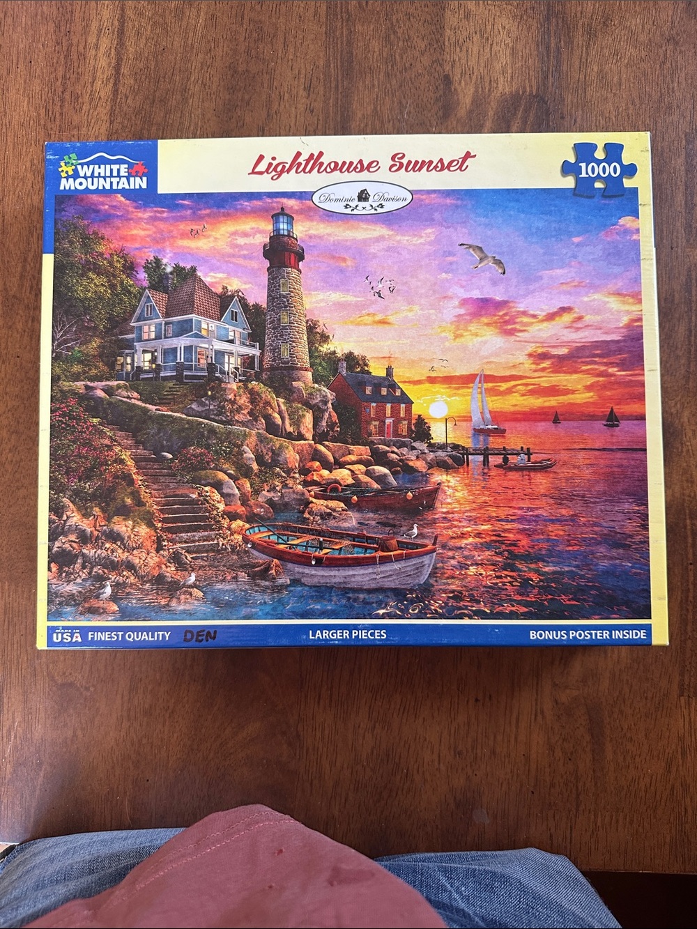 White Mountain Lighthouse Sunset Puzzle 1000 pieces